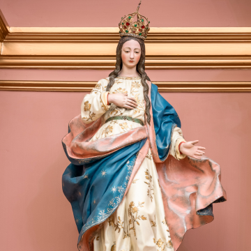 Escultura Virgen Coro Bajo